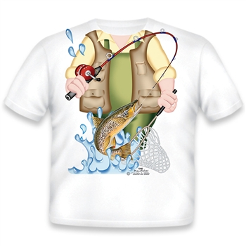 Trout Fishing Baby Bib